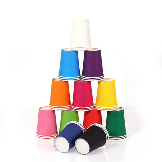 Disposable Paper Cups Thickened Colored Paper Cups